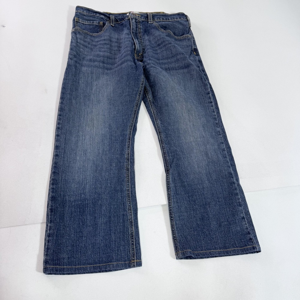 Signature By Levi Strauss Jeans Mens 36x29 Blue Denim Relaxed Straight Pants